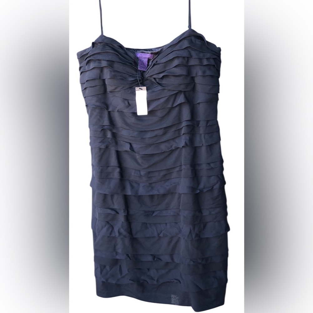 METAPHOR N.W.T. ZS.14 Elegant Little Black Dress Quality Fabric,Spaghetti Straps